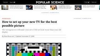 
                            11. How to set up your new 4K TV for the best possible picture | Popular ...