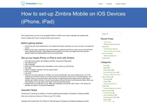 
                            11. How to set-up Zimbra Mobile on iOS Devices (iPhone, iPad ...