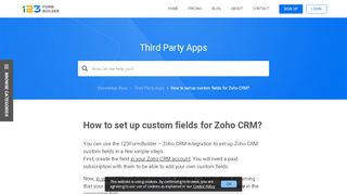 
                            11. How to set up Zoho CRM custom fields? - 123FormBuilder Help