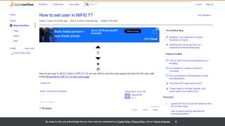 
                            8. How to set user in NiFi0.7? - Stack Overflow