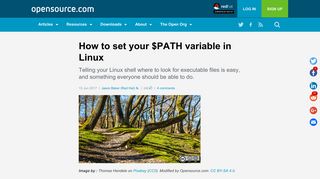 
                            8. How to set your $PATH variable in Linux | Opensource.com