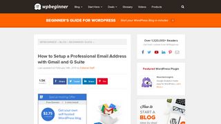 
                            11. How to Setup a Professional Email Address with Gmail and G Suite