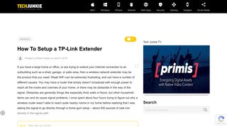 
                            10. How To Setup a TP-Link Extender - TechJunkie