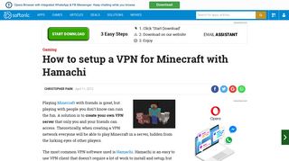 
                            8. How to setup a VPN for Minecraft with Hamachi - Softonic