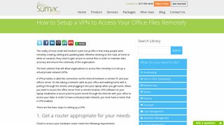 
                            10. How to Setup a VPN to Access Your Office Files Remotely - Sumac ...