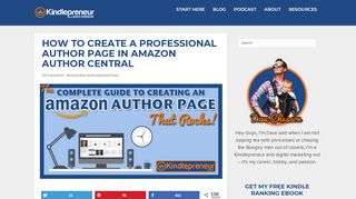
                            4. How to Setup Amazon Author Central and Your Author Page