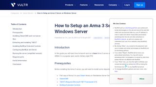 
                            12. How to Setup an Arma 3 Server on Windows Server - Vultr.com