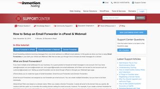 
                            12. How to Setup an Email Forwarder in cPanel & Webmail | InMotion ...