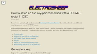 
                            11. How to setup an ssh key-pair connection with a DD-WRT router in OSX