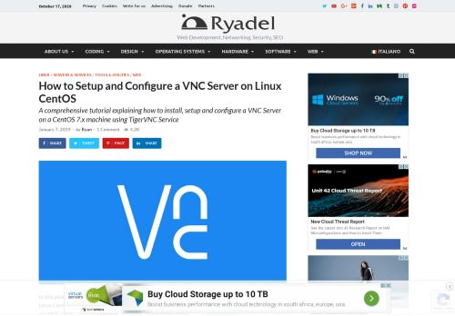 
                            9. How to Setup and Configure a VNC Server on Linux CentOS - Ryadel