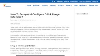 
                            10. How To Setup And Configure D-link Range Extender ? | dlinkap.local