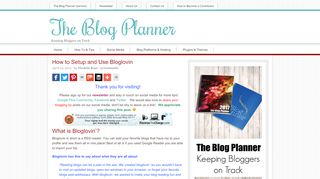 
                            6. How to Setup and Use Bloglovin - The Blog Planner