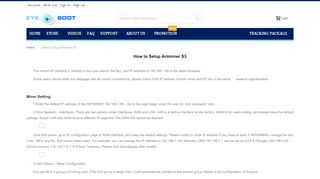 
                            13. How to Setup Antminer S3 - Eyeboot