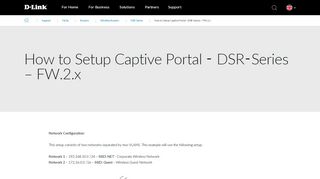 
                            3. How to Setup Captive Portal - DSR-Series – FW.2.x | D-Link UK