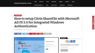
                            5. How to setup Citrix ShareFile with AD FS 3.0 for Integrated Windows ...