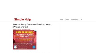 
                            7. How to Setup Comcast Email on Your iPhone or iPad - SimpleHelp.net