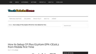 
                            8. How to Setup CP Plus EzyKam EPK-CE10L1 from Mobile ...