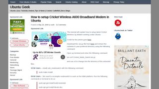 
                            8. How to setup Cricket Wireless A600 Broadband Modem in Ubuntu ...