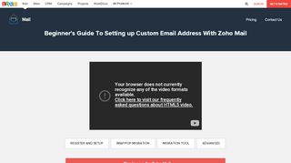 
                            10. How to Setup Custom Email Address with Zoho Mail? Complete Guide