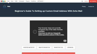 
                            10. How to Setup Custom Email Address with Zoho Mail? ...