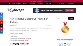 
                            9. How to Setup Custom UI Theme For Jenkins - Custom Materialized CSS