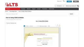 
                            4. How to Setup DDNS & Mobile - LTS
