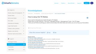 
                            12. How to setup Dot TK Mailias - Knowledgebase - Bitsafe Domains