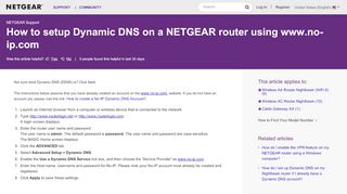 
                            12. How to setup Dynamic DNS on a NETGEAR router using www.no-ip ...