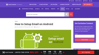 
                            11. How to Setup Email on Android - Hostinger