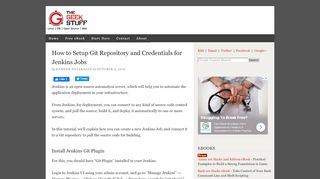 
                            8. How to Setup Git Repository and Credentials for Jenkins Jobs