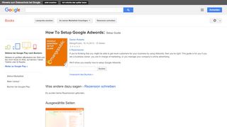 
                            11. How To Setup Google Adwords: Setup Guide - Google Books-Ergebnisseite