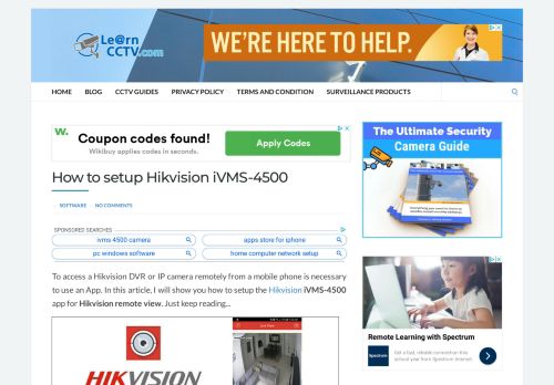 
                            9. How to setup Hikvision iVMS-4500 - Learn CCTV.com