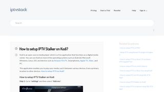 
                            9. How to setup IPTV Stalker on Kodi? | IPTV Stack