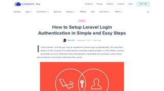 
                            11. How to Setup Laravel Login Authentication - Cloudways