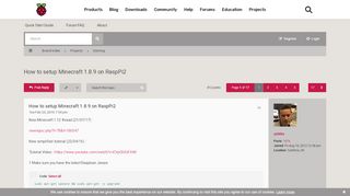 
                            8. How to setup Minecraft 1.8.9 on RaspPi2 - Raspberry Pi Forums