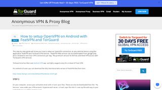 
                            9. How to setup OpenVPN on Android with FeatVPN and TorGuard |