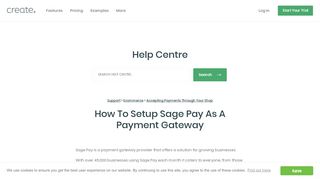 
                            13. How to Setup Sage Pay As A Payment Gateway | Create.net