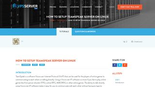 
                            7. How to Setup TeamSpeak Server on Linux - VPSServer.com