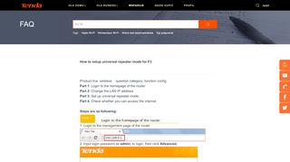 
                            3. How to setup universal repeater mode for F3-Tenda Polska