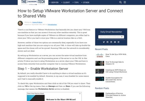 
                            5. How to Setup VMware Workstation Server and Connect to Shared VMs