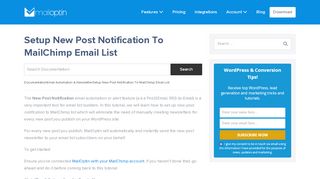 
                            9. How To Setup WordPress New Post Notification To MailChimp ...