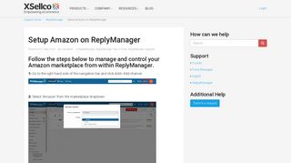 
                            3. How to setup your Amazon Seller account on Replymanager - xSellco