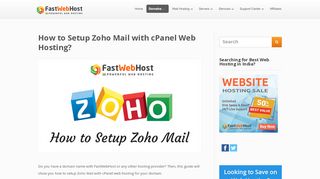 
                            12. How to Setup Zoho Mail with cPanel Web Hosting? - FastWebHost