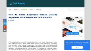
                            4. How to Share Facebook Videos Outside with People not on Facebook