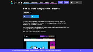 
                            5. How To Share Giphy GIFs On Facebook | GIPHY