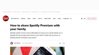 
                            8. How to share Spotify Premium with your family - CNET