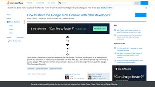 
                            6. How to share the Google APIs Console with other developers - Stack ...