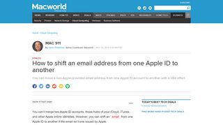 
                            13. How to shift an email address from one Apple ID to another | Macworld