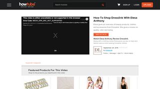 
                            3. How To Shop Dresslink With Elesa Anthony - howtube®