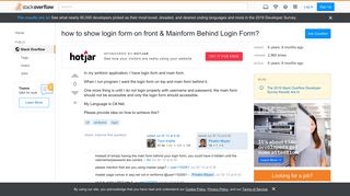 
                            6. how to show login form on front & Mainform Behind Login Form ...